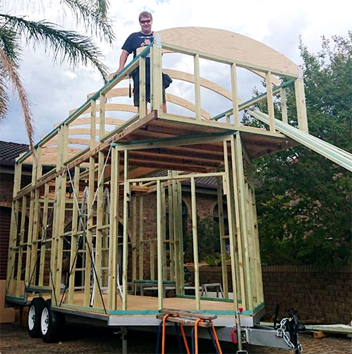 Construction a tiny home